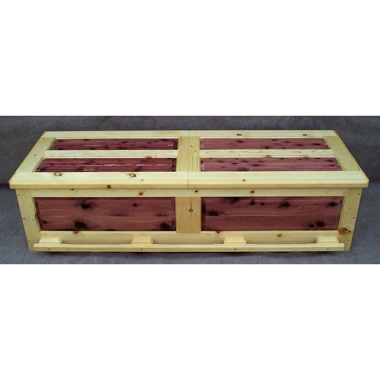 "HARMONY" PINE/CEDAR WOOD CASKET The Old Pine Box