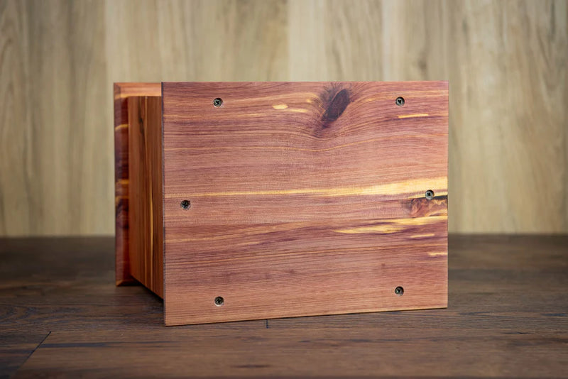 Cedar Cremation Urn in Candor Style, Companion Size