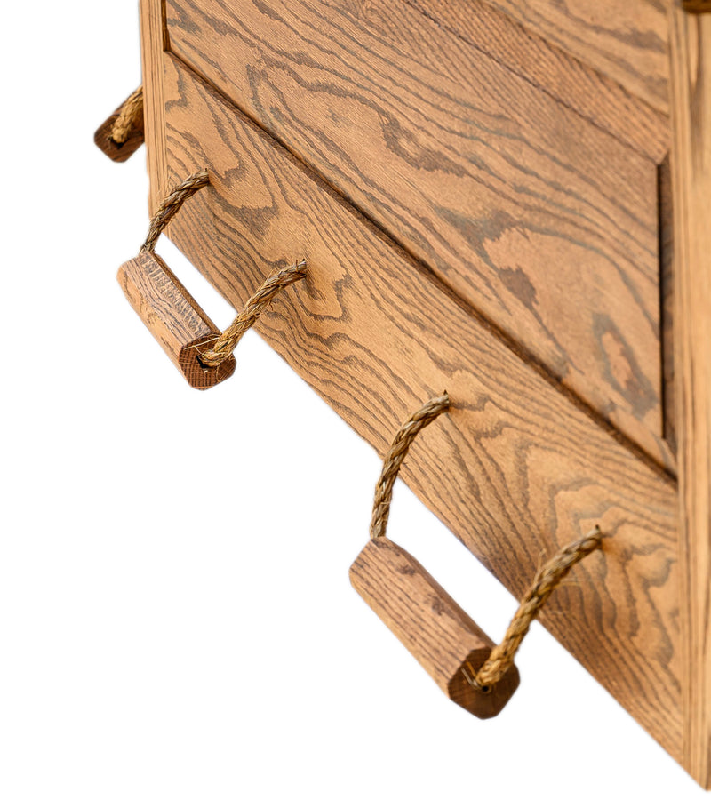 “HOMESTEADER” OAK COFFIN