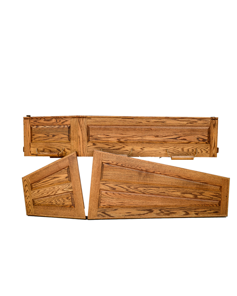“HOMESTEADER” OAK COFFIN