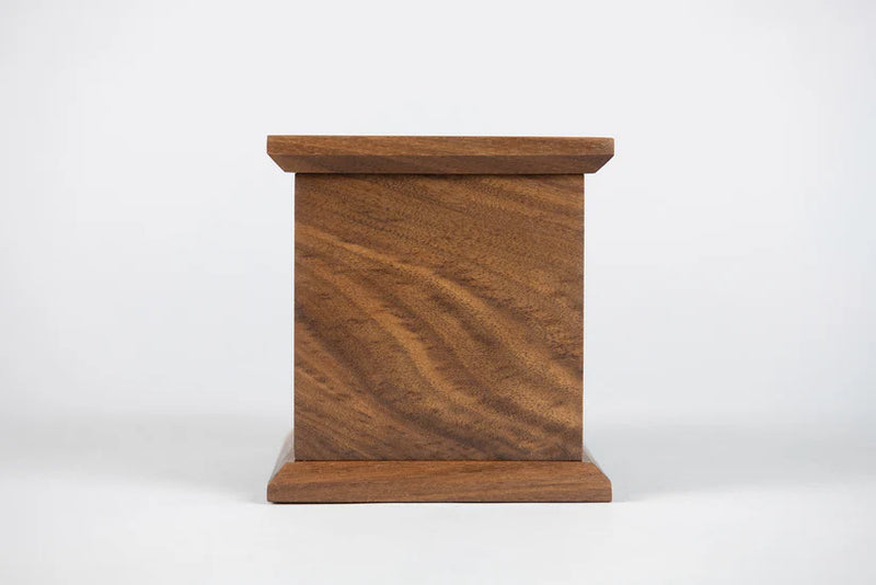 Walnut Cremation Urn in Candor Style, Sharing Size, Medium