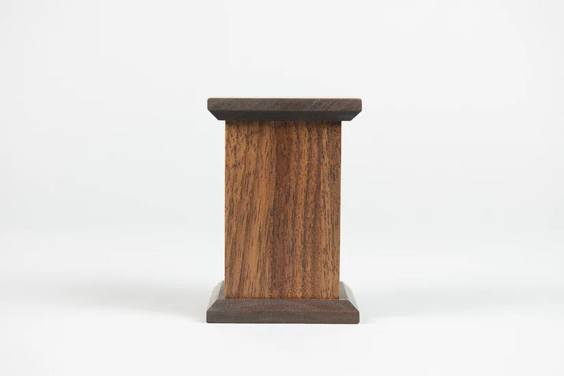 Walnut Cremation Urn in Candor Style, Sharing Size, Small, Keepsake