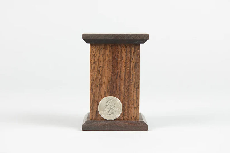 Walnut Cremation Urn in Candor Style, Sharing Size, Small, Keepsake