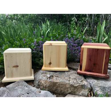 Single Urns in 3 different woods